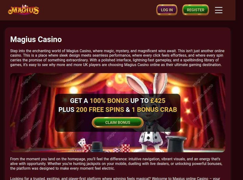 Explore the Wonders of Magius Casino App in the UK - overview
